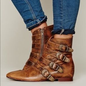 Free people beatnik boots buckles
